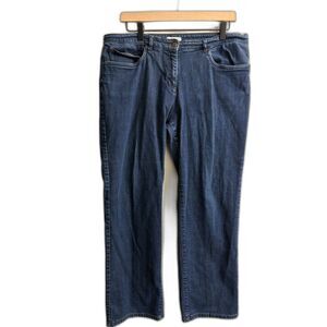Women's Eileen Fisher Dark Blue Denim Jeans Size L